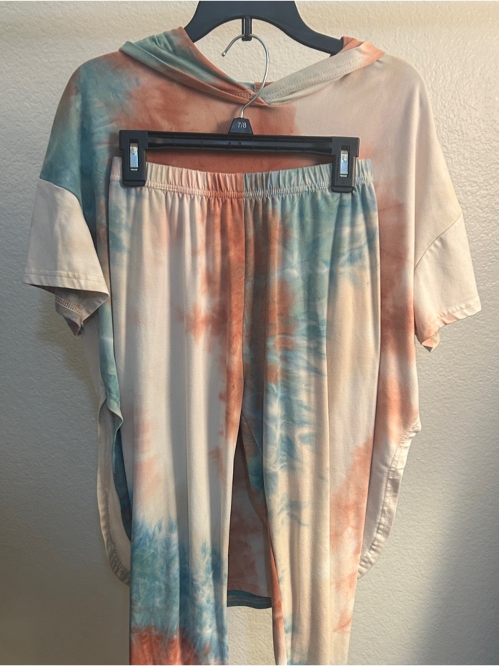 SHEIN Tie-Dye Lounge Set - Blue & Rust